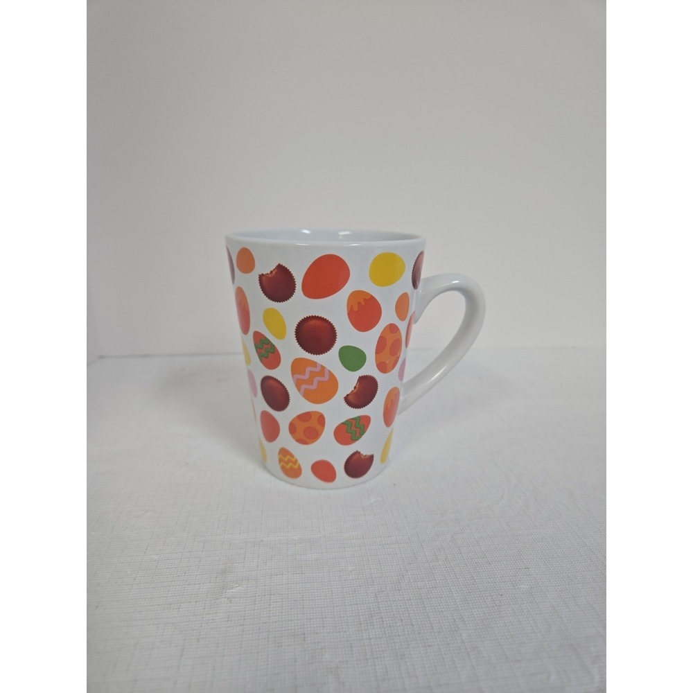 Galerie's Reese's Pieces Cup Coffee Mug Hershey Candy Easter Eggs colorful